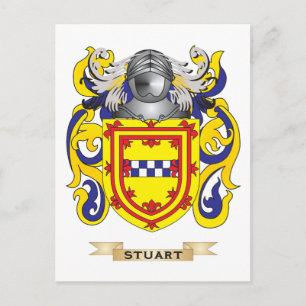 Postal Escudo de armas de Stuart (escudo familiar)