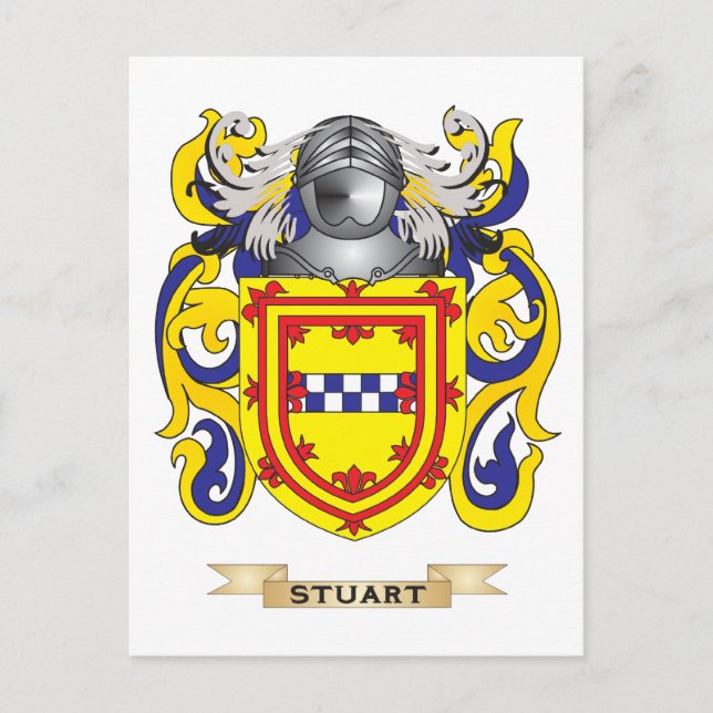 Postal Escudo de armas de Stuart (escudo familiar) (Anverso)