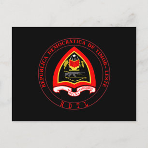 Postal Escudo de armas de Timor Oriental