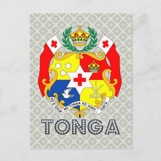 Postal Escudo de armas de Tonga (Anverso)