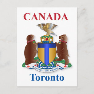Postal Escudo de armas de Toronto