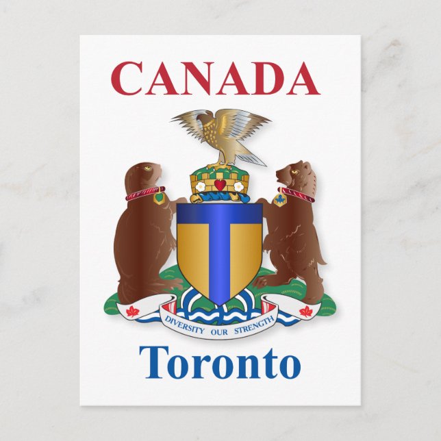 Postal Escudo de armas de Toronto (Anverso)