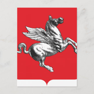 Postal Escudo de armas de Toscana (Italia)