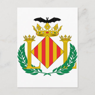 Postal Escudo de armas de Valencia (España)
