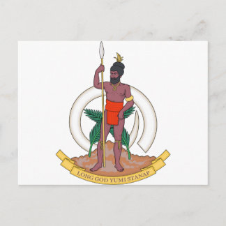 Postal Escudo de armas de Vanuatu