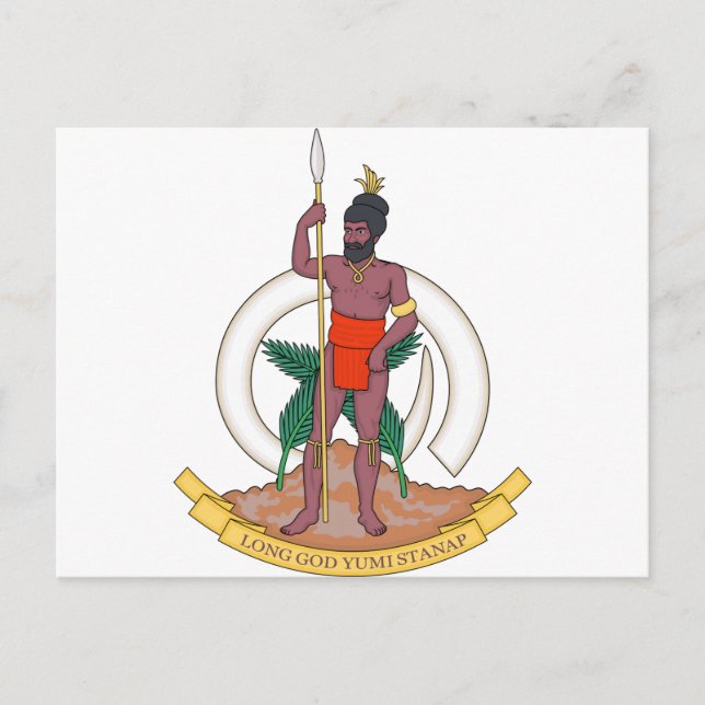 Postal Escudo de armas de Vanuatu (Anverso)