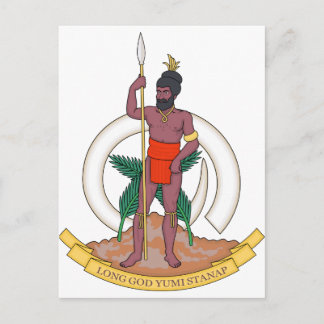 Postal Escudo de armas de Vanuatu