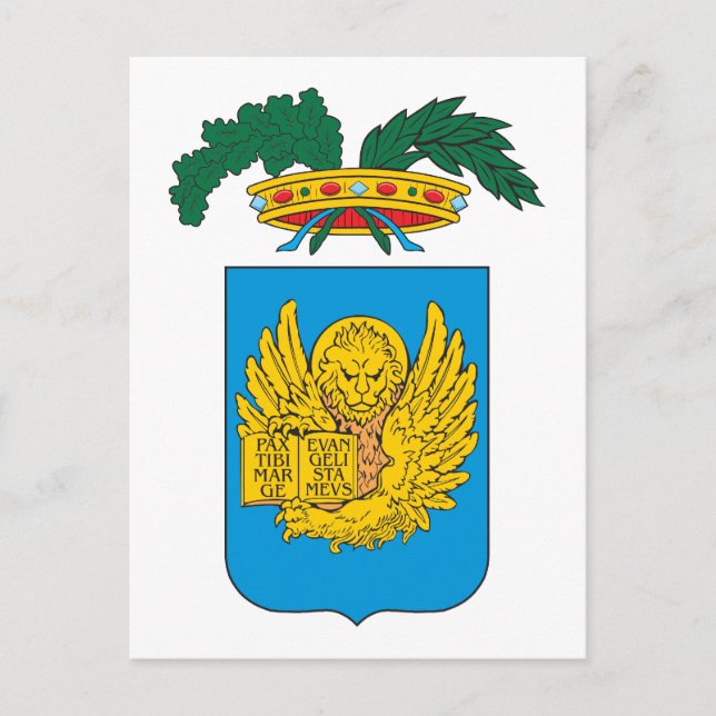 Postal Escudo De Armas De Venecia (Anverso)