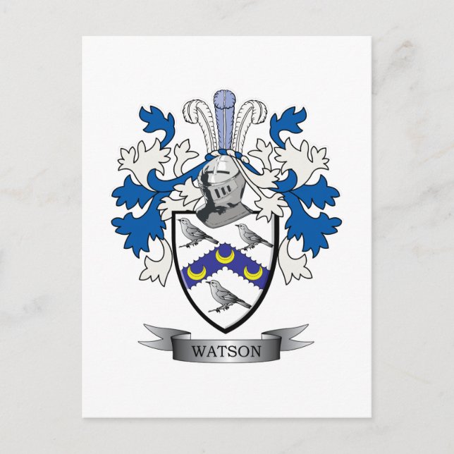 Postal Escudo de armas de Watson (Anverso)
