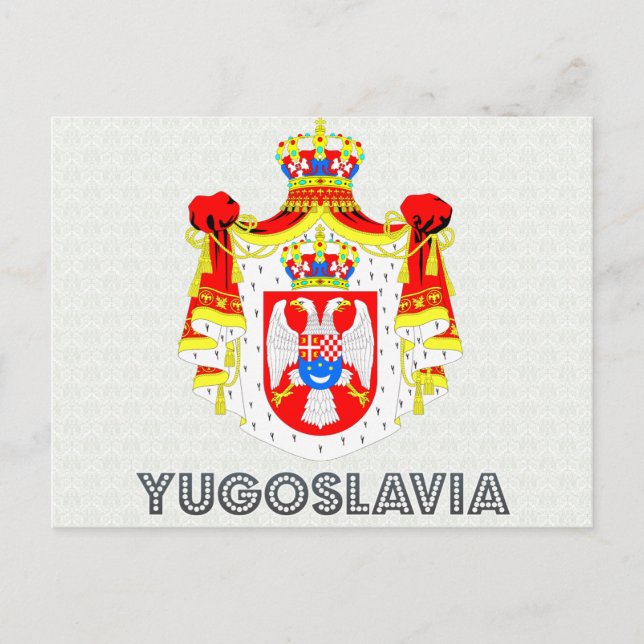 Postal Escudo de armas de Yugoslavia (Anverso)