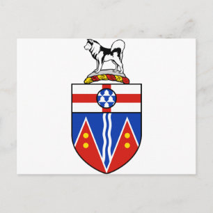 Postal Escudo de armas de Yukón
