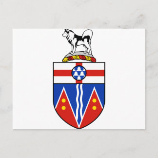 Postal Escudo de armas de Yukón