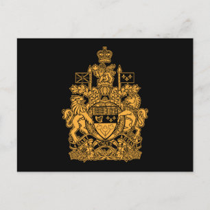 Postal Escudo de armas del Canadá - Escudo del Canadá
