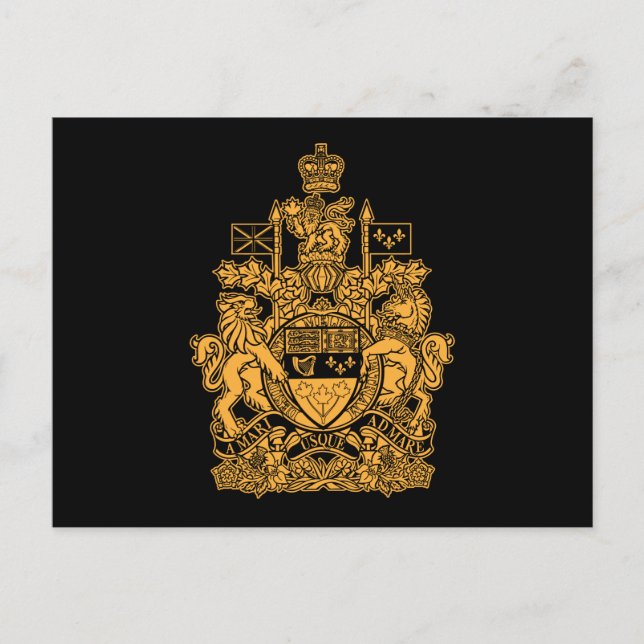 Postal Escudo de armas del Canadá - Escudo del Canadá (Anverso)