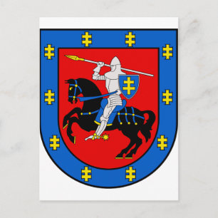 Postal Escudo de Armas del Condado de Vilnius