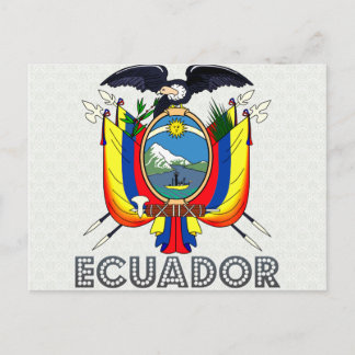 Postal Escudo de armas del Ecuador