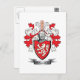 Postal Escudo de armas del escudo de la familia de (Anverso / Reverso)