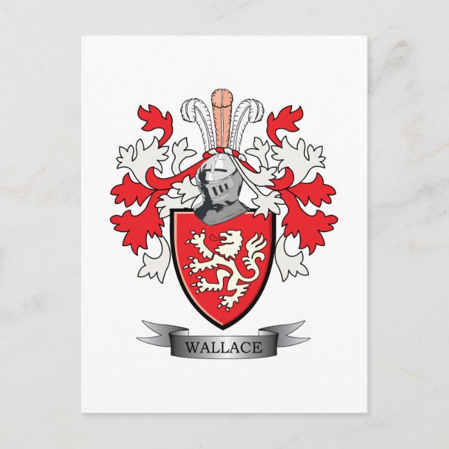 Postal Escudo de armas del escudo de la familia de (Anverso)