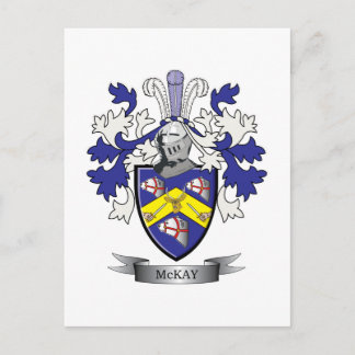Postal Escudo de armas del escudo de la familia de McKay