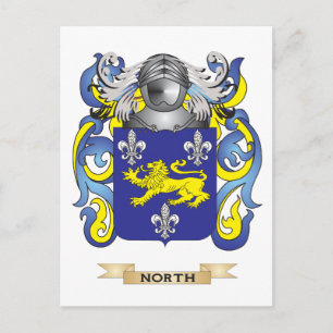 Postal Escudo de armas del Norte (escudo familiar)