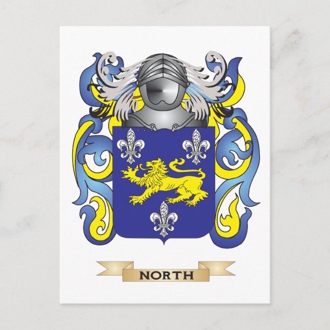 Postal Escudo de armas del Norte (escudo familiar) (Anverso)