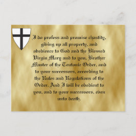 Postal Escudo de armas del orden teutónico