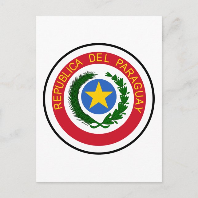 Postal Escudo de armas del Paraguay (Anverso)