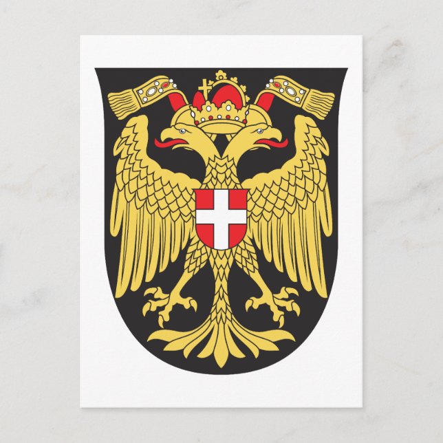 Postal Escudo De Armas Del Siglo Xix De Viena (Anverso)
