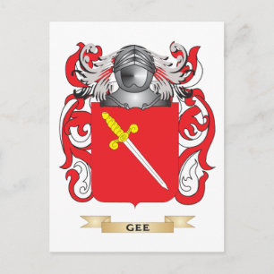 Postal Escudo de armas (escudo de familia)