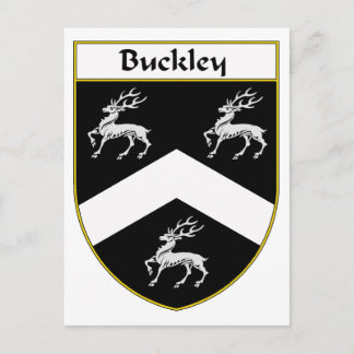 Postal Escudo de armas/escudo familiar de Buckley