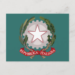 Postal Escudo de armas Estemma Italia Italia