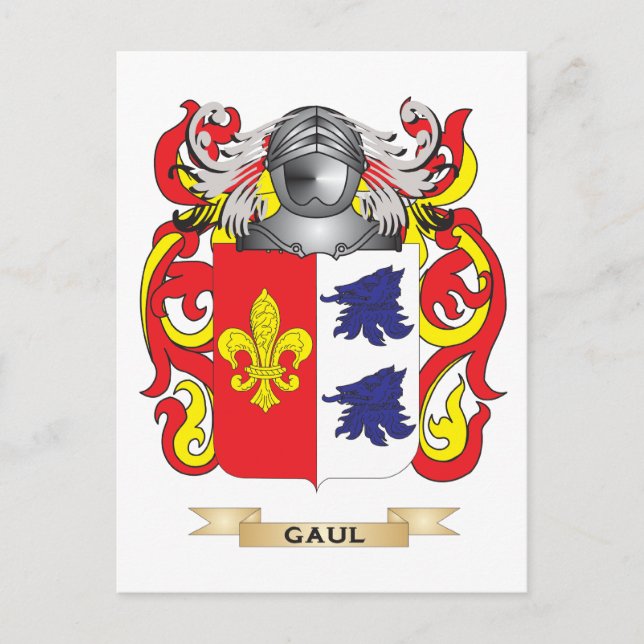 Postal Escudo de armas galo (escudo familiar) (Anverso)