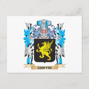Postal Escudo de armas Griffin - reposo familiar