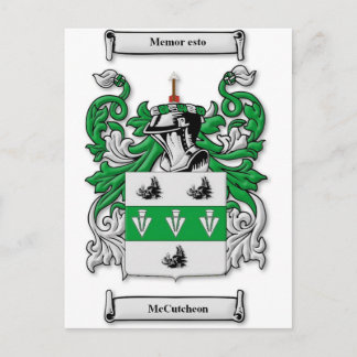 Postal Escudo de armas McCutcheon