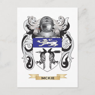 Postal Escudo de armas McKie (escudo familiar)