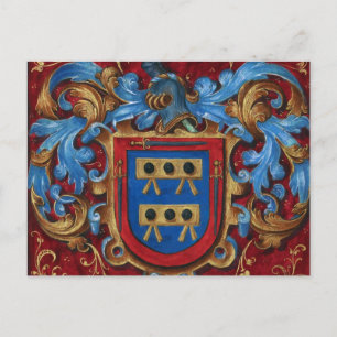 Postal Escudo de armas medieval
