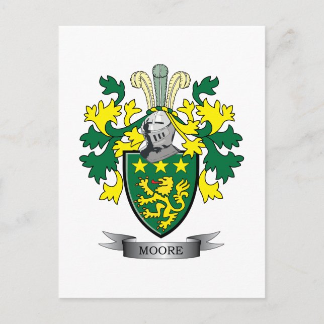 Postal Escudo de armas Moore (Anverso)