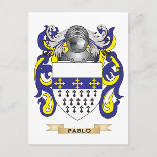 Postal Escudo de armas Pablo (escudo de familia)