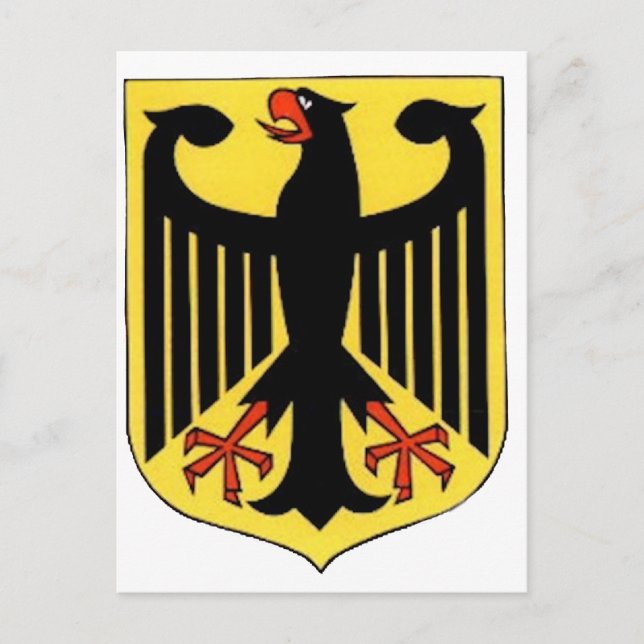 Postal Escudo de armas para Alemania (Anverso)