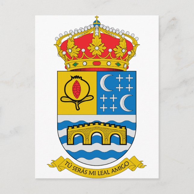 Postal Escudo de armas Quentar (España) (Anverso)