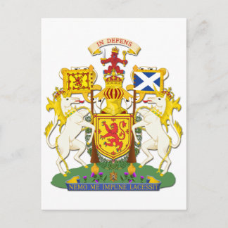 Postal Escudo De Armas Reino De Escocia