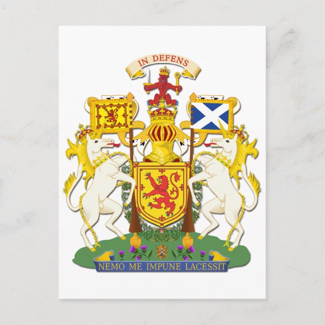 Postal Escudo De Armas Reino De Escocia (Anverso)