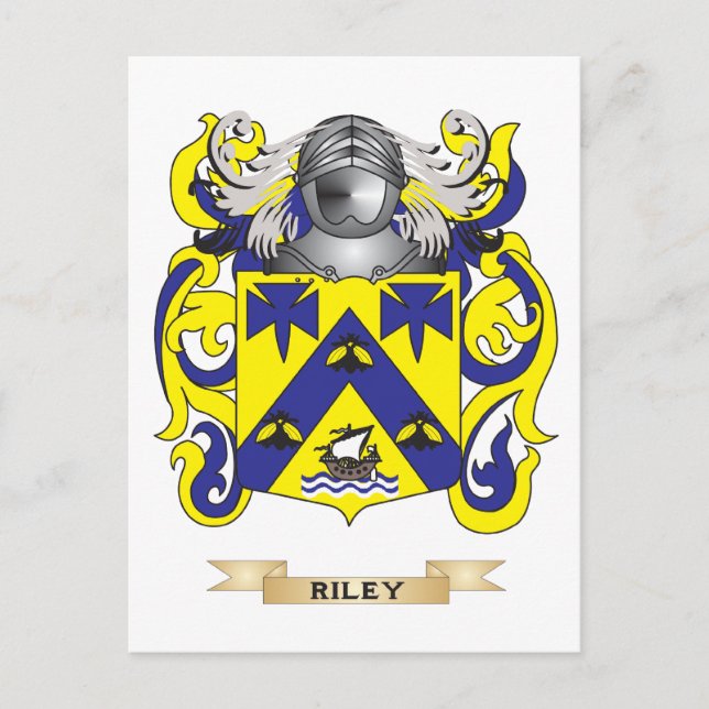 Postal Escudo de armas Riley (escudo familiar) (Anverso)
