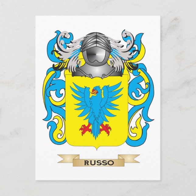 Postal Escudo de armas ruso (escudo familiar) (Anverso)