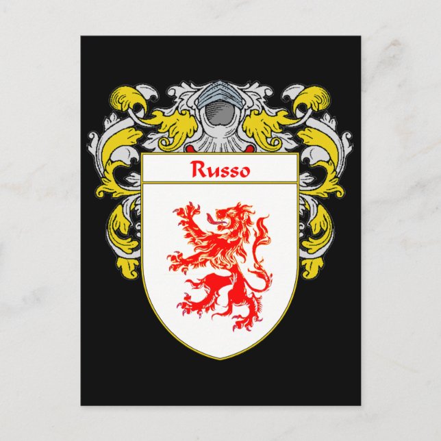 Postal Escudo de armas ruso (Mantled) (Anverso)