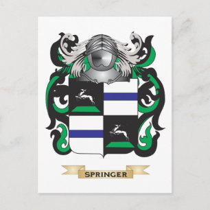 Postal Escudo de armas Springer (escudo familiar)
