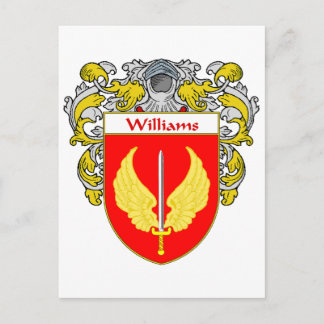 Postal Escudo de armas Williams (Mantled)