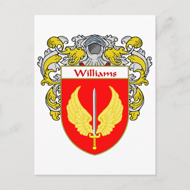 Postal Escudo de armas Williams (Mantled) (Anverso)