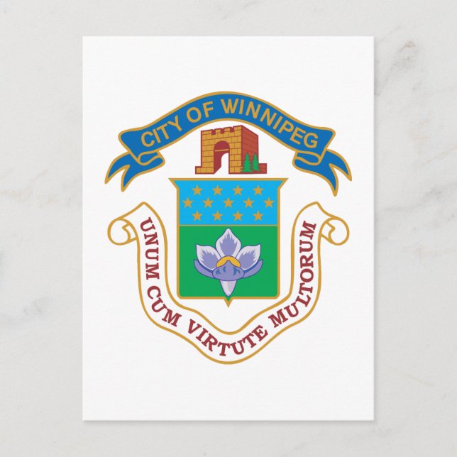 Postal Escudo de armas Winnipeg (Anverso)