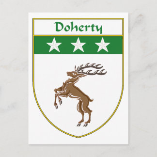 Postal Escudo de armas y reposo familiar